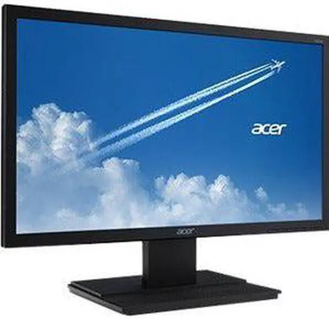 Alt view image 13 of 19 - Acer V206HQL A 19.5" HD+ LED LCD Monitor - 16:9 - Black - Twisted Nematic Film (TN Film) - 1600 x 900 - 16.7 Million Colors - 200 Nit - 5 ms - 60 Hz Refresh Rate - HDMI - VGA