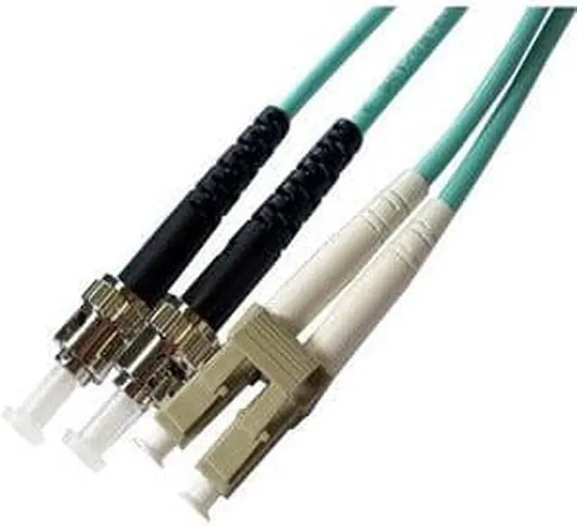 Alt view image 4 of 5 - Axiom LCSTOM4MD25M-AX Patch Cable - St Multi-Mode (M) To Lc Multi-Mode (M) - 82 Ft - Fiber Optic - 50 / 125 Micron - Om4 - Riser - Aqua