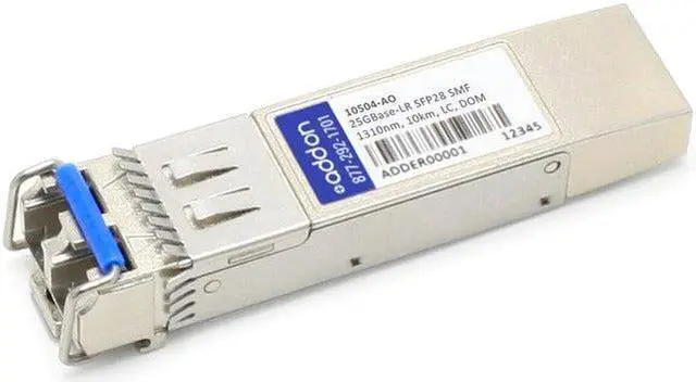 Main image of AddOn - Network Upgrades 10504-AO Compatible TAA Compliant 25GBase-LR SFP28 Transceiver LC
