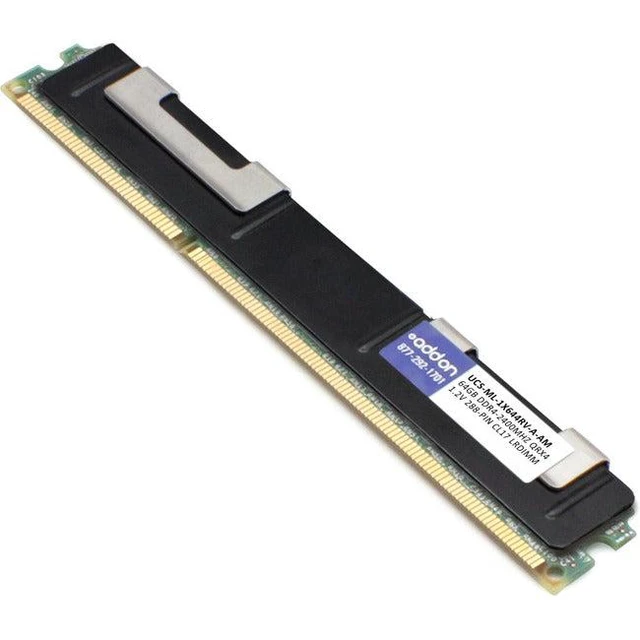 Alt view image 4 of 4 - AddOn AM2400D4QR4LRN/64G x1 Cisco UCS-ML-1X644RV-A Compatible Factory Original 64GB DDR4-2400MHz Load-Reduced ECC Quad Rank x4 1.2V 288-pin CL17 LRDIMM
