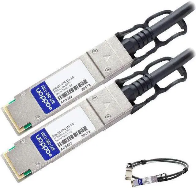 Alt view image 8 of 8 - Addon Meraki Ma-Cbl-40G-1M Compatible Taa Compliant 40Gbase-Cu Qsfp+ To Qsfp+ Direct Attach Cable (Passive Twinax 1M)