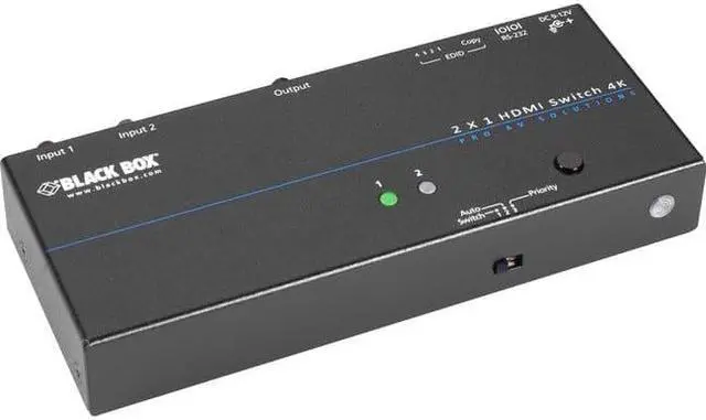 Alt view image 10 of 16 - Black Box Network Services VSW-HDMI2X1-4K 4k Hdmi Switch 2 1