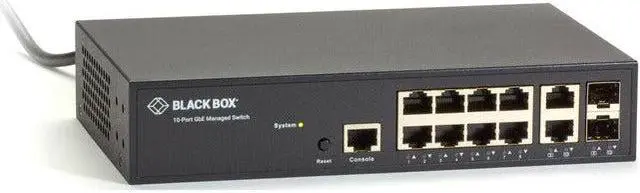 Alt view image 6 of 7 - Black Box Gigabit Managed Ethernet Switch - 10-Ports