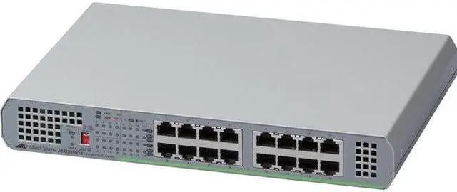 Alt view image 7 of 12 - Allied Telesis - AT-GS910/16-10 - Allied Telesis 16-Port 10/100/1000T Unmanaged Switch with Internal PSU - 16 Ports - 2