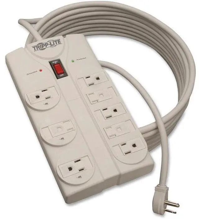 Alt view image 12 of 20 - Tripp Lite TLP825 8 Outlets 1440 Joules 25' Cord Protect It! Surge Suppressor