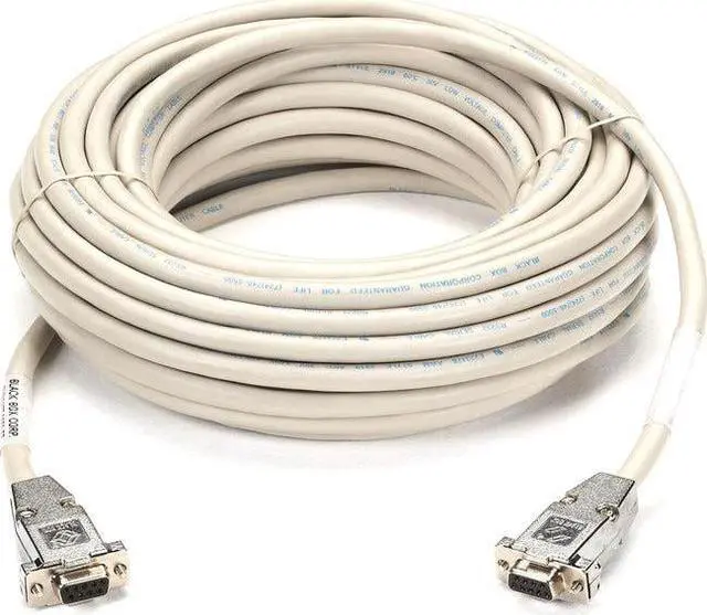 Alt view image 5 of 7 - Black Box EYN257T-0050-FF Black Box Serial Null Modem Cable - DB-9 Female Serial - DB-9 Female Serial - 50ft - Beige