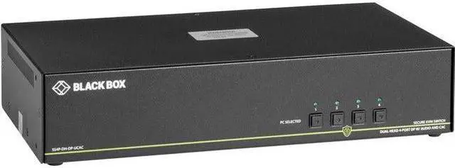 Alt view image 6 of 8 - Black Box KVM Switchbox with CAC SS4PDHDPUCAC