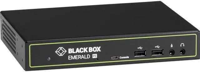 Main image of Black Box EMD2000PE-R-P KVM Extender Receiver with Virtual Machine Access - Single-Monitor, PoE, DVI-D, V-USB 2.0, Audio