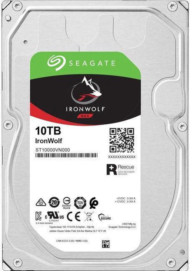 Alt view image 3 of 18 - Seagate IronWolf ST10000VN000 10TB 7200 RPM 256MB Cache SATA 6.0Gb/s 3.5" Hard Drives Bare Drive