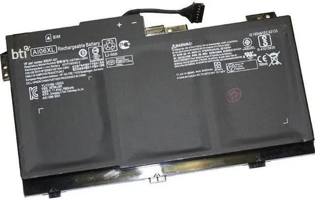 Alt view image 5 of 6 - BTI 11.4V 96W 6-Cell Battery for Select HP Laptops AI06XL-BTI