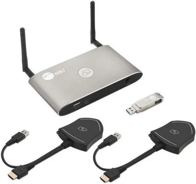 Alt view image 12 of 20 - SIIG AC CEH26611S1 Dual View Wireless Media Presentation Kit White Box