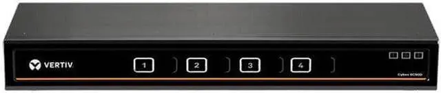 Alt view image 4 of 10 - Vertiv Cybex SC945DPH-400 Universal DP/H Secure KVM Switch 4 Port