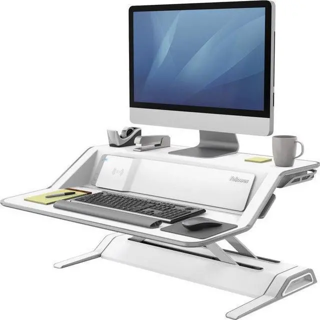 Alt view image 17 of 20 - FELLOWES 8080201 Lotus DX Sit Stand Workstation