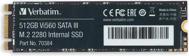 Alt view image 8 of 11 - Verbatim Vi560 512 Gb Solid State Drive - M.2 2280 Internal - Sata (Sata/600)