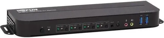 Alt view image 17 of 20 - TRIPP LITE B005-HUA4 4-Port HDMI/USB KVM Switch - 4K 60 Hz, HDR, HDCP 2.2, IR, USB Sharing