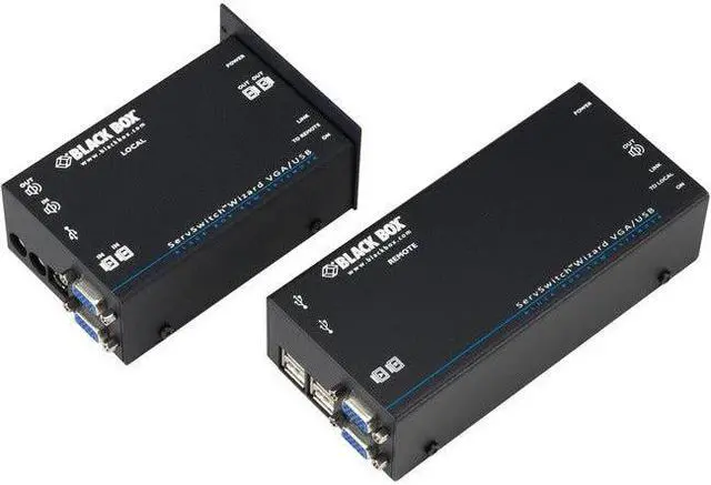Alt view image 5 of 9 - BLACK BOX ACU5250A-R2 SERVSWITCH WIZARD USB KVM EXTENDER WITH DUAL-HEAD VGA AND AUDIO