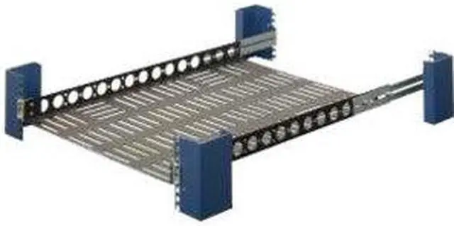 Alt view image 5 of 12 - RackSolutions 1U Light Duty Fixed Shelf 24in Depth - US Steel Construction, 100 lbs Capacity, Anti-Slip Mat, Adjustable Mounting Depth - OEM