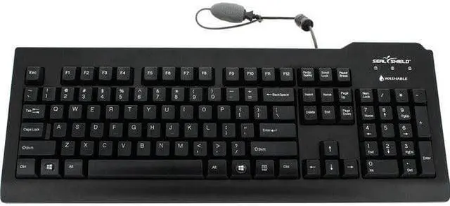 Alt view image 9 of 11 - SEAL SHIELD SSKSV207 MEDICAL GRADE KEYBOARD W/ QUICK CONNECT - DISHWASHER SAFE - QWERTY ANSI USA (BLA