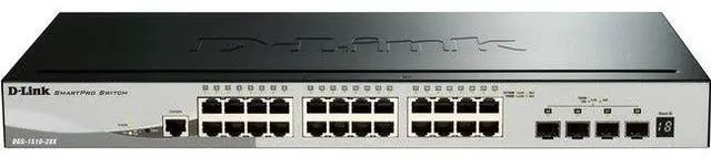 Alt view image 9 of 18 - D-Link DGS-1510-28XMP Systems 28-Port Gigabit SmartPro Stackable PoE/PoE+ Switch Including 4 10GbE SFP+ Ports