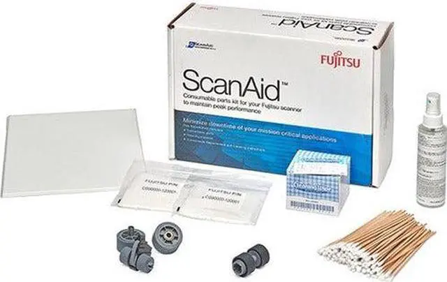 Alt view image 6 of 7 - Fujitsu ScanAid Cleaning and Consumable Kit Fi-7600 Fi-7700