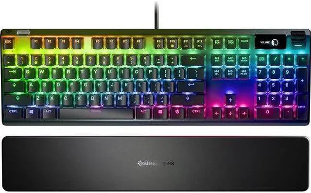 Alt view image 13 of 20 - SteelSeries Apex PRO Adjustable Mechanical Switch Gaming Keyboard 64626