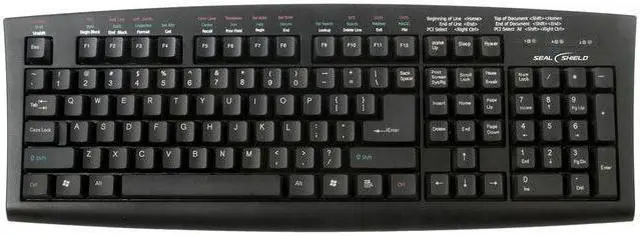 Alt view image 6 of 8 - SEAL SHIELD SSKSVMM107 WASHABLE MEDITECH MAGIC MEDICAL GRADE KEYBOARD - DISHWASHER SAFE (BLACK)(USB)