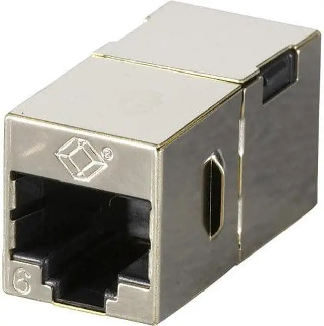 Alt view image 7 of 8 - Black Box FM608-10PAK Cat6 Coupler Shielded Straight- Pin Office Silver 10-Pack