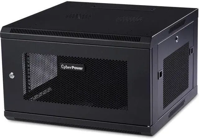 Alt view image 16 of 17 - CyberPower CR6U61001 6U Carbon Wall Mount Enclosure