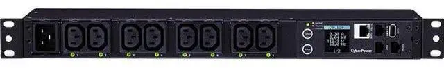 Alt view image 2 of 2 - CyberPower PDU81005 Switched, Metered 1U 20A 10 ft Power Distribution Unit