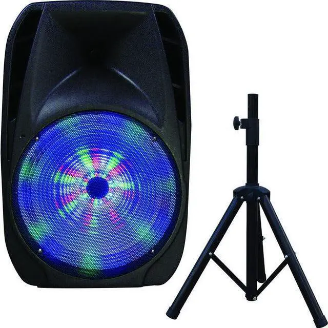 Alt view image 11 of 19 - Supersonic IQ-4415DJBT 15" Portable Bluetooth DJ Speaker with Stand