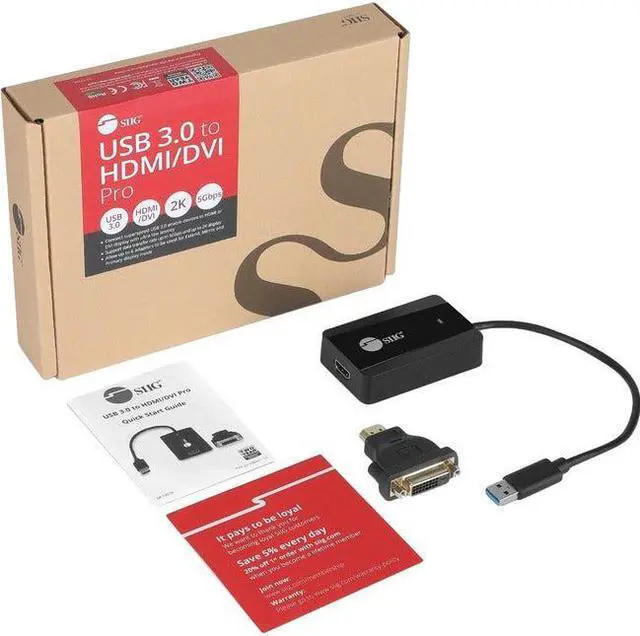 Main image of SIIG USB 3.0 to HDMI - DVI Video Adapter Pro