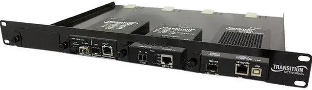 Alt view image 4 of 7 - Transition Networks 4-Slot Media Converter Shelf