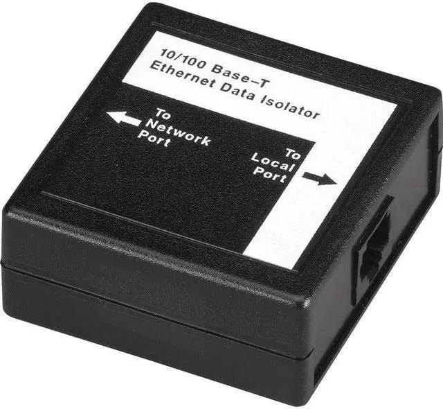 Alt view image 8 of 11 - Black Box Ethernet Data Isolator - 2 x RJ-45 - Ethernet