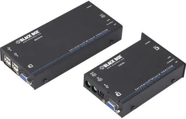 Alt view image 9 of 16 - Black Box ServSwitch Wizard USB KVM Extender With Audio