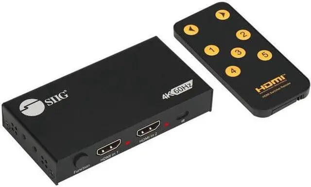 Alt view image 10 of 10 - Siig 2 Port Hdmi 2.0 4K Hdr Splitter / Switcher