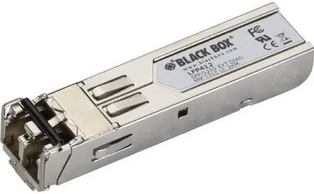 Alt view image 5 of 9 - Black Box SFP, 1250-Mbps Fiber with Extended Diagnostics, 1310-nm Multimode, LC, 2 km (lfp412)