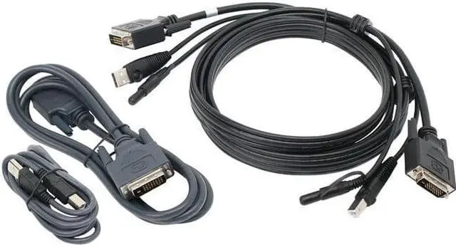 Alt view image 3 of 8 - IOGEAR G2L7203UTAA3 10 ft. Dual View DVI, USB KVM Cable Kit with Audio (TAA)