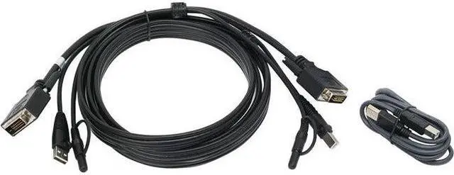 Alt view image 4 of 6 - IOGEAR G2L703UTAA3 10 Ft. DVI, USB KVM Cable Kit with Audio (TAA)