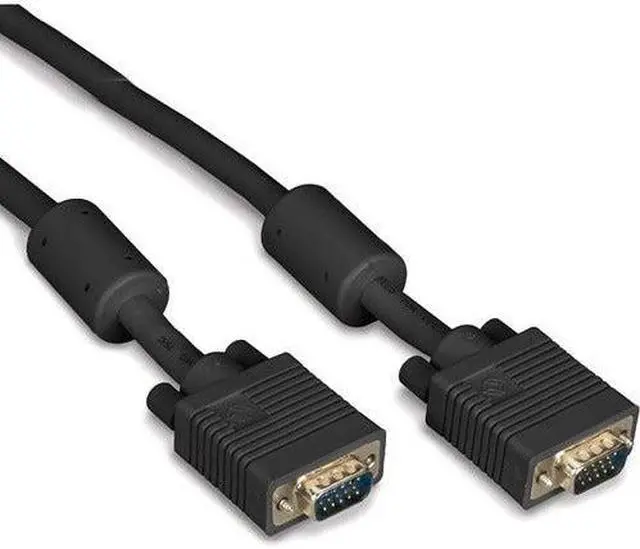 Alt view image 8 of 12 - Black Box EVNPS06B-0050-MM VGA Video Cable Ferrite Core - Male/Male, Black, 50-ft. (15.2-m)