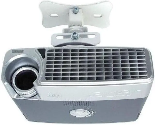 Alt view image 2 of 6 - atdec th-wh-pj-fm flush to ceiling projector mount for displays up to 33-pound, white