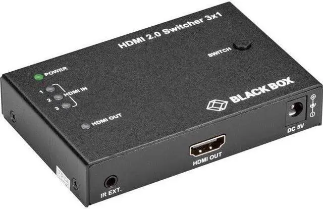 Main image of Black Box HDMI 2.0 4K Video Switch - 3x1