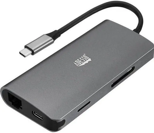 Alt view image 19 of 20 - Adesso 8-in-1 USB-C Multi-Port Docking Station TAA Compliant AUH4030