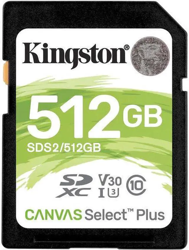 Alt view image 9 of 12 - Kingston - SDS2/512GB - Kingston Canvas Select Plus 512 GB Class 10/UHS-I (U3) SDXC - 100 MB/s Read - 85 MB/s Write -