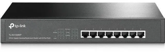 Alt view image 16 of 20 - TP-Link TL-SG1008MP - switch - 8 ports - unmanaged - rack-mountabl (TL-SG1008MP)