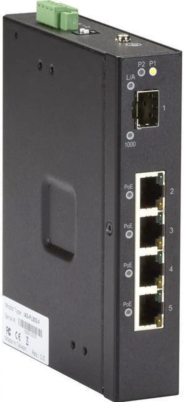 Alt view image 6 of 7 - BLACK BOX LIE401A GIGABIT ETHERNET (1000-MBPS) EXTREME TEMPERATURE POE SWITCH - (4) 10/100/1000-MB