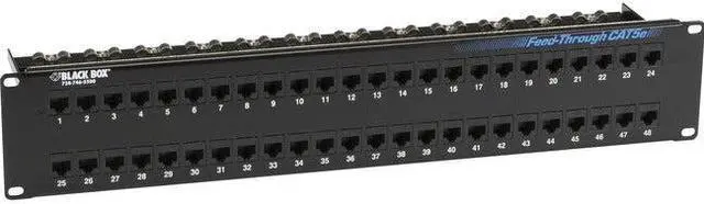 Alt view image 8 of 11 - BlackBox Network Services JPM810A-R2 Feed Through Patch Panel - Unshaccs