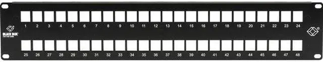 Alt view image 5 of 8 - Black Box GigaStation2 High-Density Multimedia Patch Panel 48-Port 2U