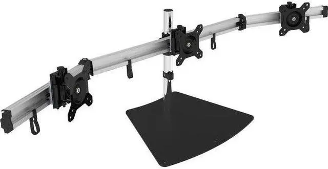 Alt view image 12 of 20 - Siig Easy-Adjust Triple Monitor Desk Stand - 13" To 27"