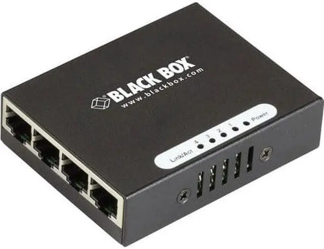 Alt view image 4 of 7 - Black Box USB-Powered Gigabit 4-Port Switch with EU Power Supply