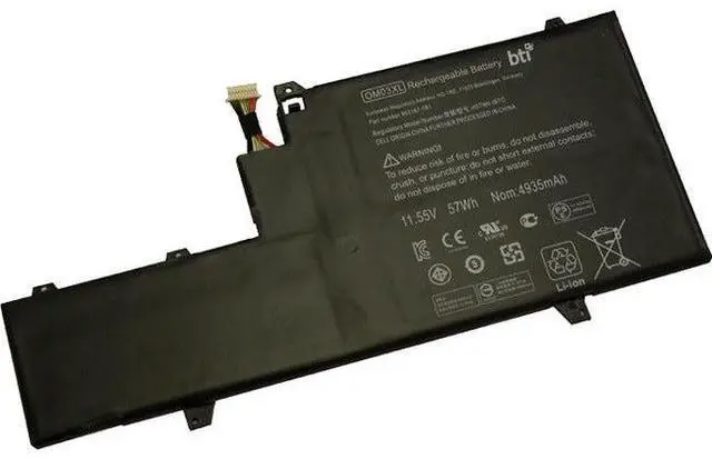 Alt view image 5 of 5 - BTI 4953 mAh 11.5 V DC Battery for Select HP Elitebook 1030 G2 Laptops OM03XLBTI